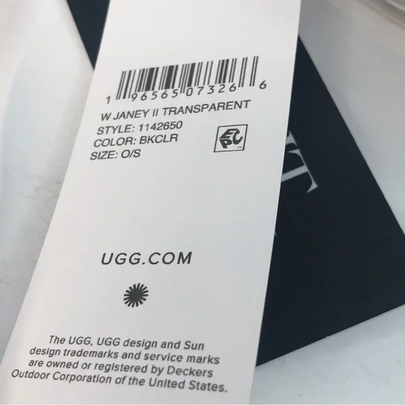 UGG Black and Clear Janey II Transparent Crossbody Belt-bag Clutch - Picture 7 of 11